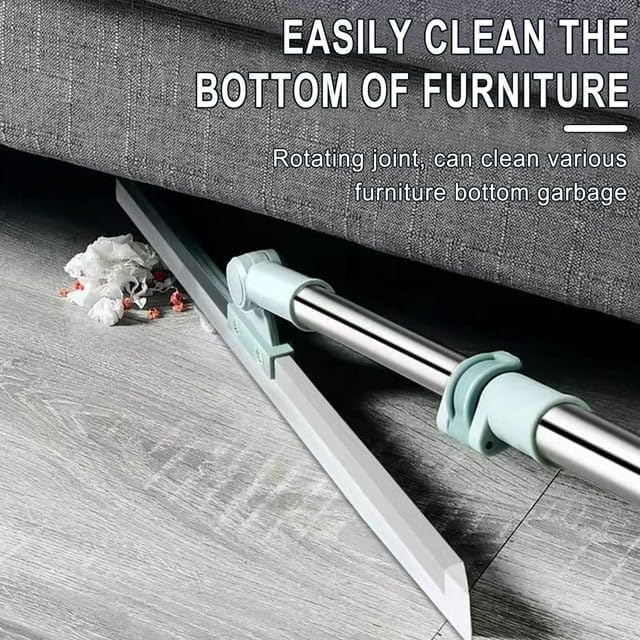 3 in 1 Magic Broom Silicon Floor Wiper Heavy Duty, Durable & Efficient Floor Cleaning Tool Stainless Steel Extendable Handle Bathroom and Kitchen Squeegee Wiper
